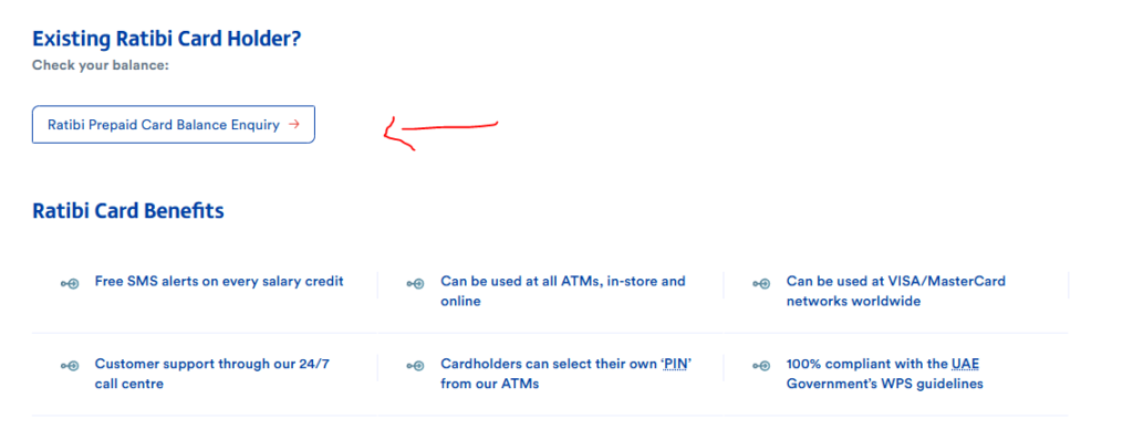 How to Check Ratibi Card Balance